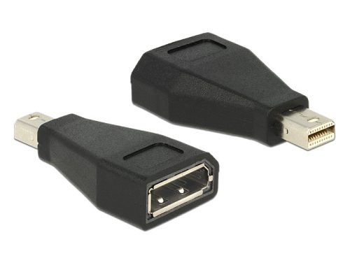 DeLock Adapter mini Displayport 1.2 male > Displayport female Black