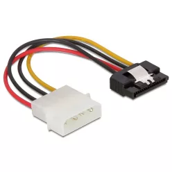   DeLock Cable Power SATA HDD > Molex 4 pin male with metal clip straight