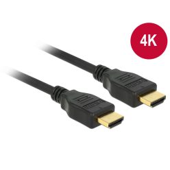 DeLock HDMI male/male összekötőkábel 4K 2m Black