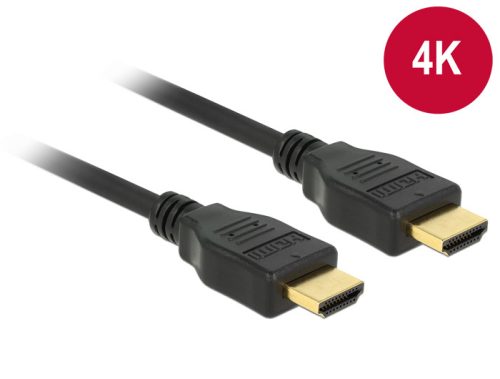 DeLock HDMI male/male összekötőkábel 4K 2m Black