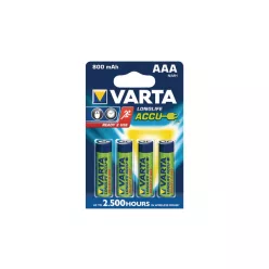   Varta Longlife Accu R2U 800mAh AAA Ni-MH akkumulátor 4db/csomag