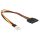 DeLock Power Cable SATA 15 pin female > 4 pin floppy male 24cm