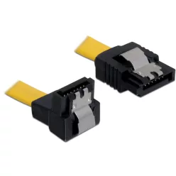 DeLock kábel SATA 6 Gb/s le/egyenes, fém, 70 cm