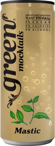 GREEN Mocktails MASTIHA - szénsavas, steviával, dobozos 330ml