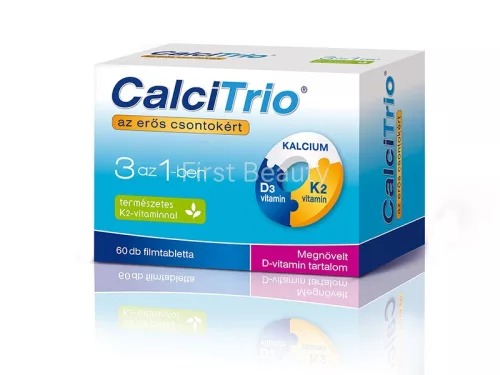 CALCITRIO 3IN1 KALCIUM-K2-VITAMIN-D3-VITAMIN FILMTABLETTA 60DB