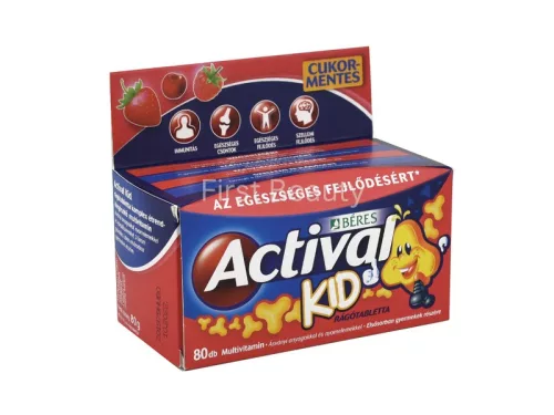 BÉRES ACTIVAL KID RÁGÓTABLETTA 80DB