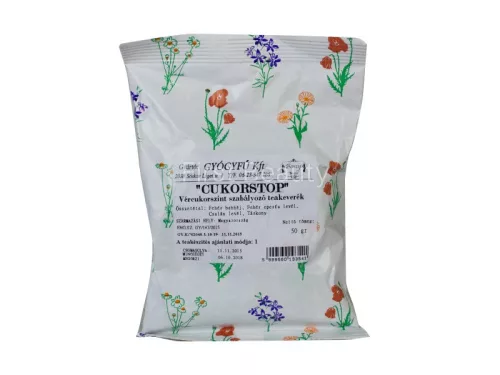 GYÓGYFŰ TEA CUKORSTOP SZÁLAS 50G