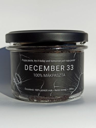 December 33 mákpaszta fehér 100%  200 g