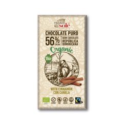 Sole bio étcsokoládé 56% fahéjjal 100 g