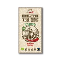 Sole bio étcsokoládé 73% chilivel 100 g