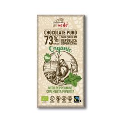 Sole bio étcsokoládé 73% borsmenta 100 g