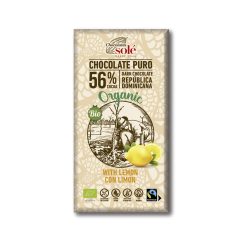 Sole bio étcsokoládé 56% citrommal 100 g