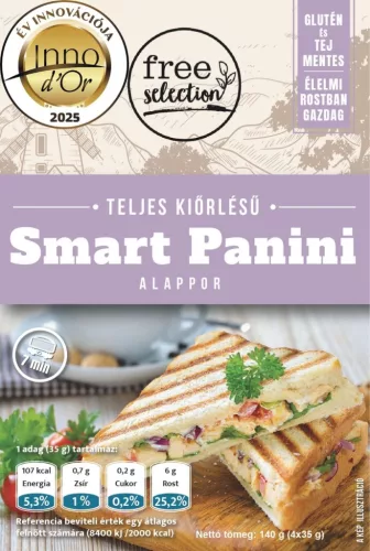 Free selection teljes kiőrlésű smart panini alappor 4x35g 140 g