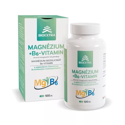 Bioextra magnézium+b6 étrend-kiegészítő filmtabletta 100 db