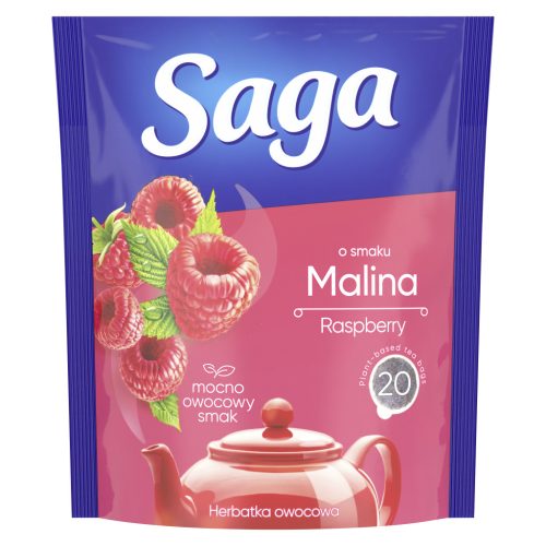 Saga gyümölcstea málna 20x1,7g 34 g