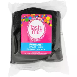 Tasty Me glutén- és laktózmentes fondant fekete 200 g