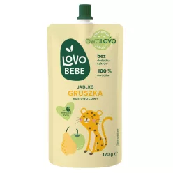   Lovo Bebe gyümölcspüré 6 hónapos kortól alma-körte 120 g