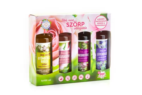 Bálint csemegék több mint szörp válogatás- rózsás 4x100ml 400 ml