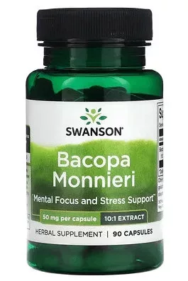 Swanson bacopa monnieri (10:1) kivonat kapszula 50mg 90 db