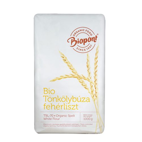 Biopont bio tönkölybúza fehérliszt tbl80 1000 g