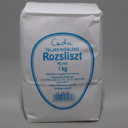 Csuta teljes kiőrlésű rozsliszt 1000 g