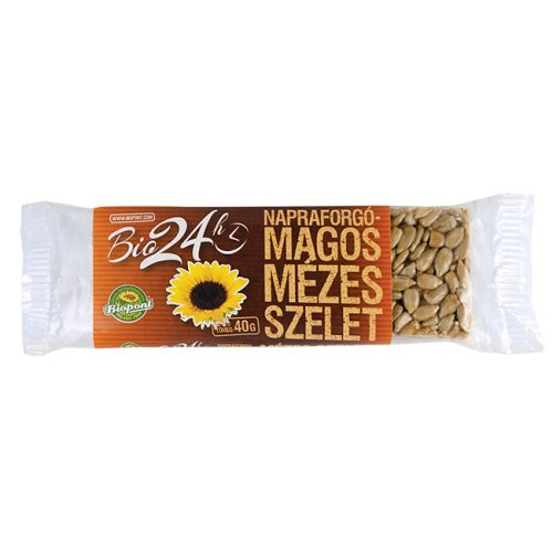 Biopont bio mézes szelet napraforgós 40 g