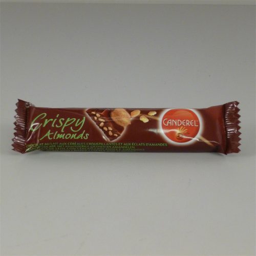 Canderel crispy almonds tejcsokoládé szelet gabona-mandula 27 g