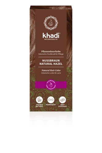 Khadi bio hajfesték por mogyoró 100 g