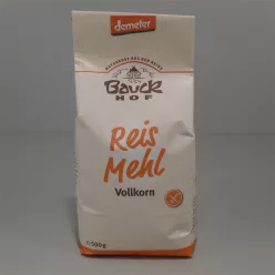   Bauck Hof bio gluténmentes rizsliszt teljes kiőrlésű 500 g