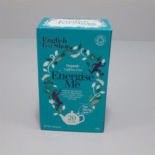 Ets wellness bio tea energise me koffein mentes 20x1.5g 30 g