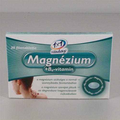 1x1 vitaday magnézium+b6-vitamin filmtabletta 30 db