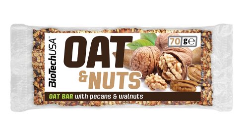 Biotech oat&nuts zabszelet pekándiós 70 g