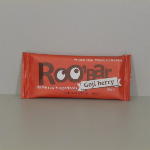 Roobar 100% raw bio gyümölcsszelet goji bogyóval 30 g