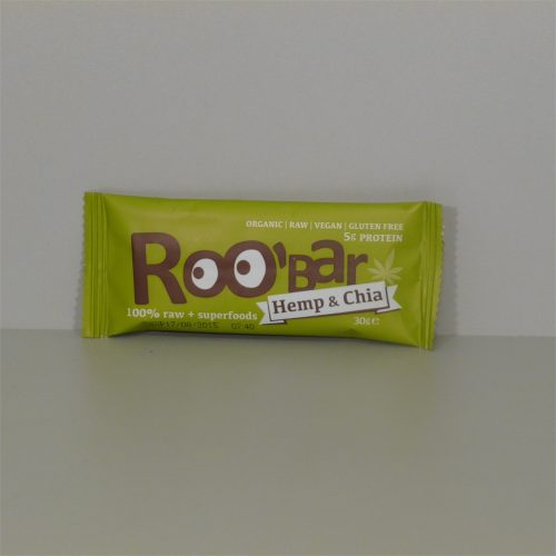 Roobar 100% raw bio gyümölcsszelet kender protein 30 g