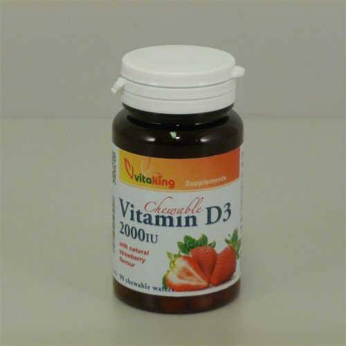 Vitaking d3 vitamin 2000ne epres rágótabletta 90 db