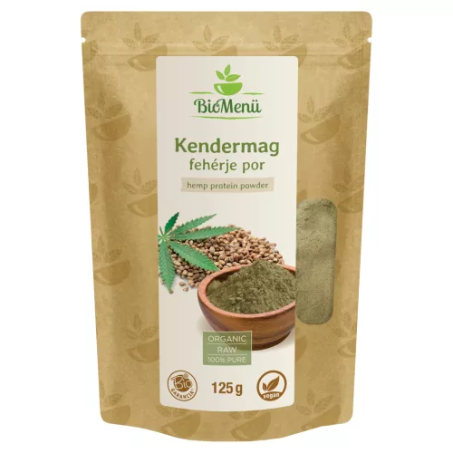 BioMenü bio kendermag fehérje por 125 g