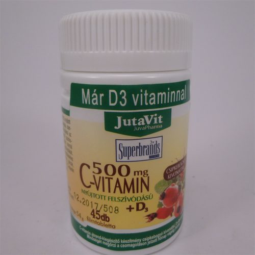 Jutavit c-vitamin 500 mg+d3+csipkebogyó kivonattal 45 db