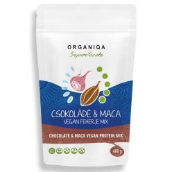 Organiqa bio csokoládé-maca vegán fehérje 400 g