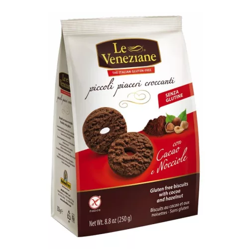 Le Veneziane keksz mogyorós és kakaós 250 g
