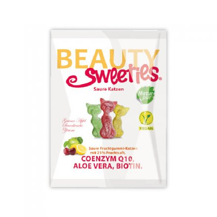 Beauty Sweeties gluténmentes vegán gumicukor cicák 125 g