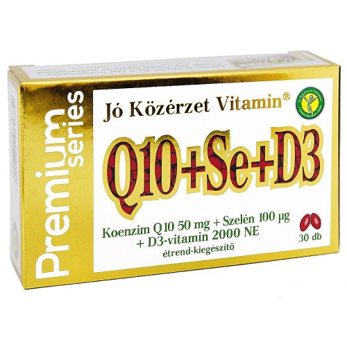 Jó Közérzet koenzim q10+szelén+d3 prémium lágyzselatin kapszula 30 db
