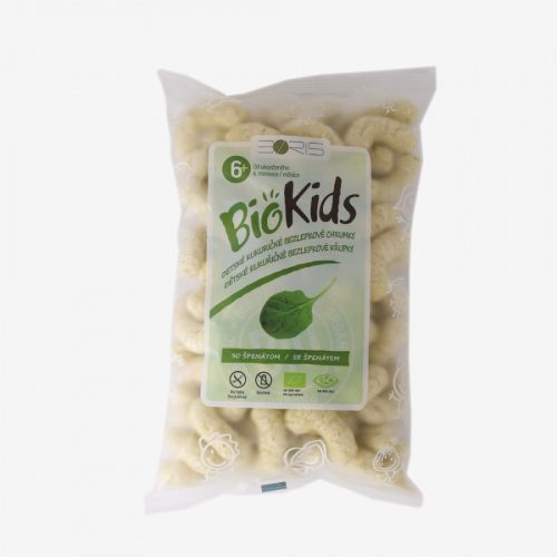 Biokids bio extrudált kukorica snack spenótos 55 g