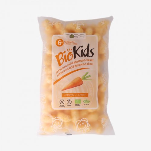 Biokids bio extrudált kukorica snack sárgarépa 55 g