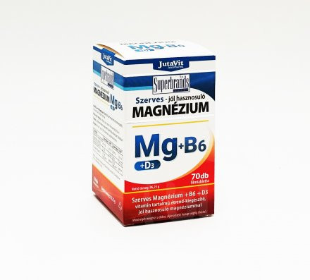 Jutavit szerves magnézium b6+d3 vitamin kapszula 70 db