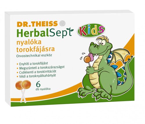 Dr.Theiss herbalsept nyalóka torokfájásra 6 db 85 g