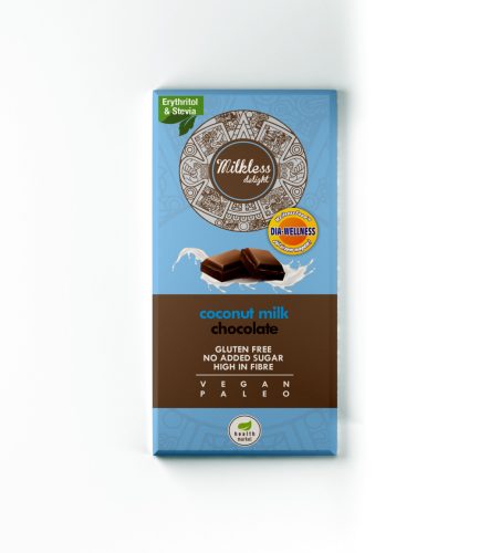 Dia-Wellness - Health Market Milkless Delight Kókusztejes csokoládé 80g