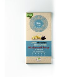   Health Market White Delight Kókusztejes fehércsokoládé liofilizált egész feketeribizlivel 80g