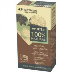   Venita 100% natural gyógynövényes hajfesték 4.34 mogyoró barna 100 g