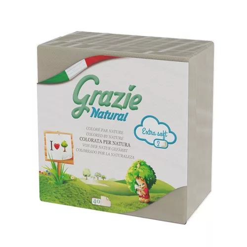 Grazie Natural szalvéta 2 rétegű 40 db