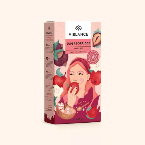 Viblance szuperkása almás pite mogyoróval 400 g